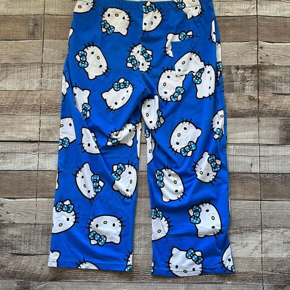 NWT Hello Kitty Blue Capri Pajama Pants | M - Picture 5 of 8